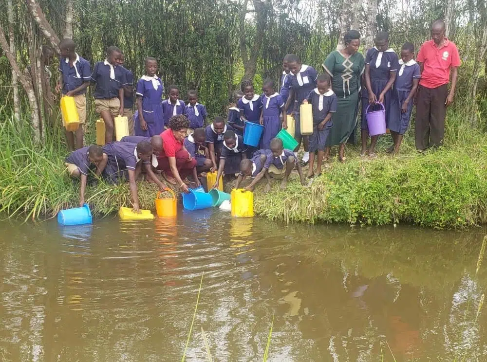 Before Childcare's water project at Destiny Primary School