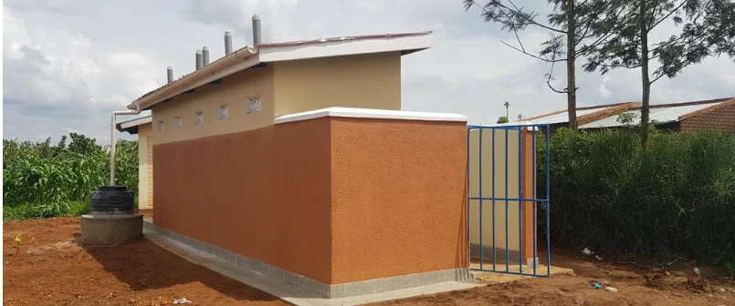 After the sanitation project at Rwampara Primary School